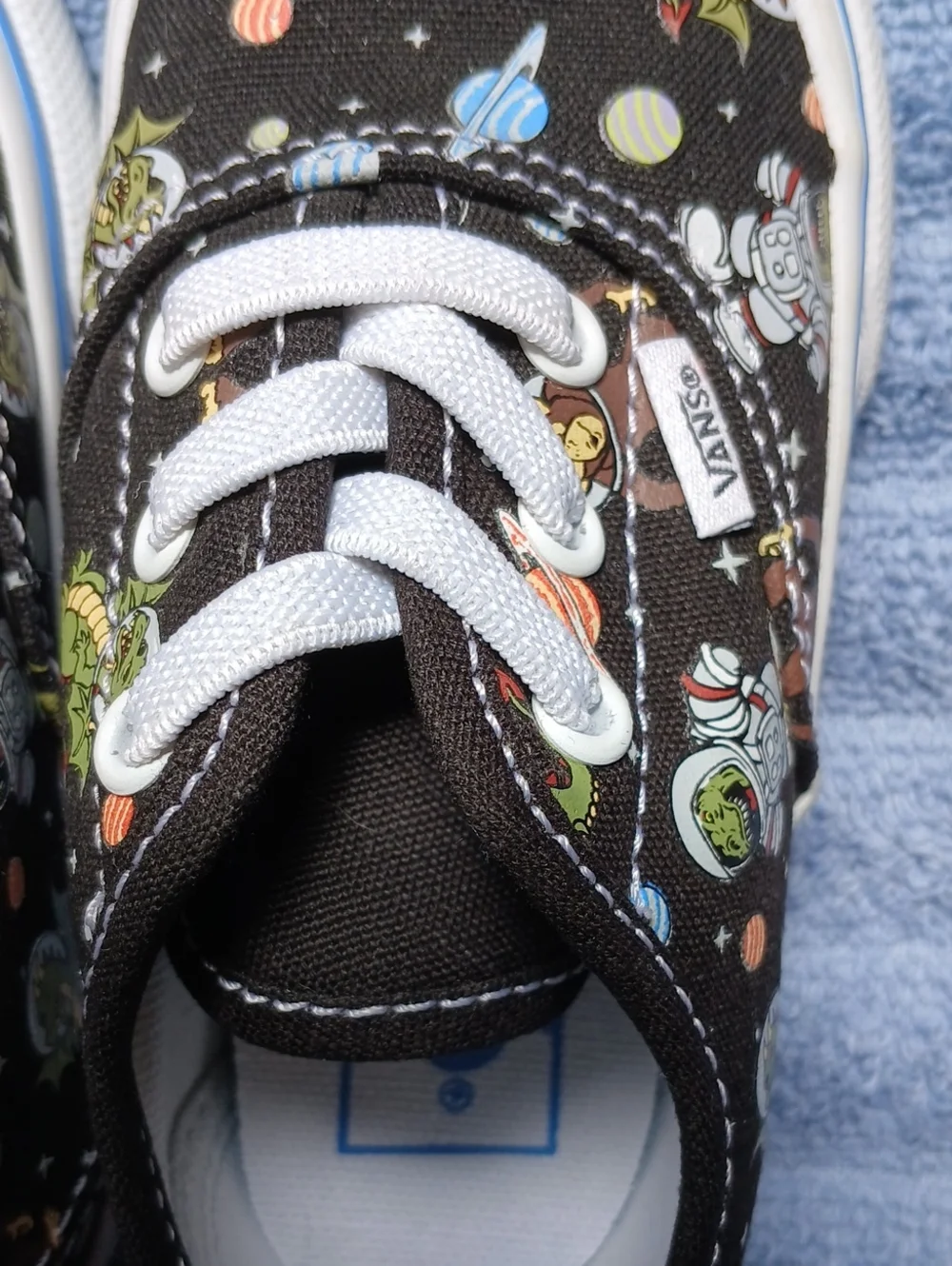 Vans in Black Space Themed Print Toddler Size 6